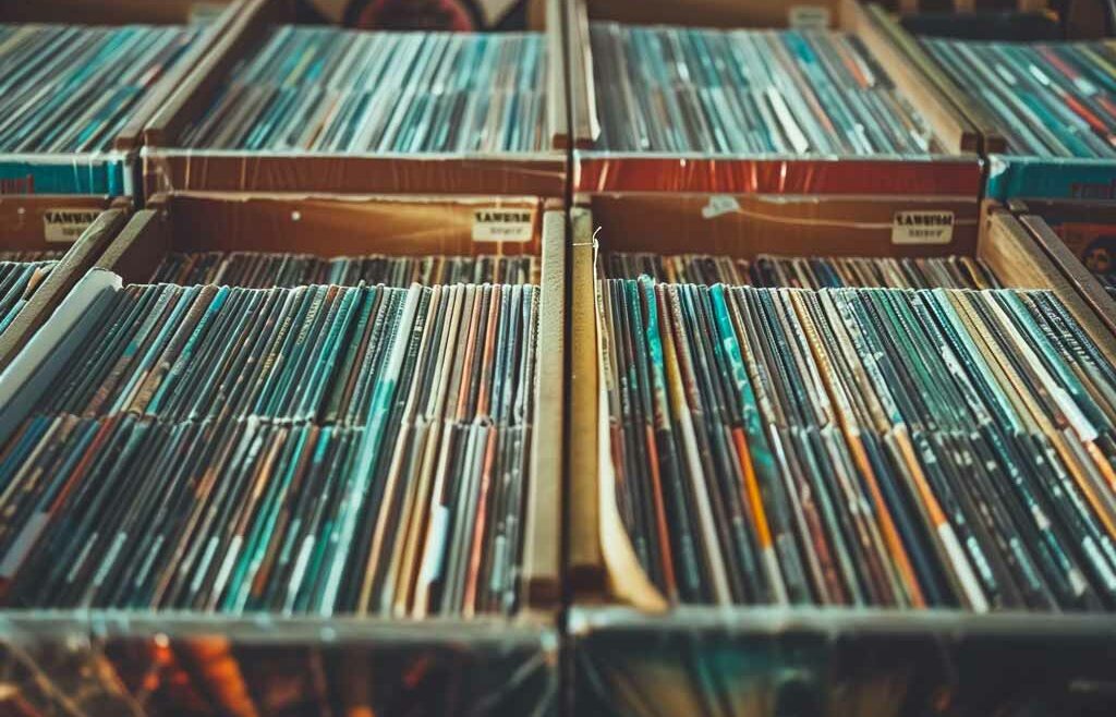 collezione di vinili in self storage casaforte